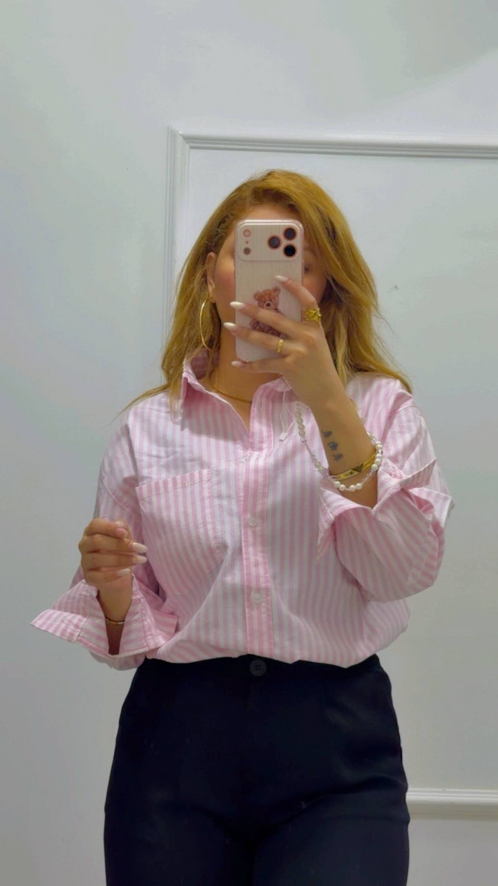 STRIPED GABARDINE SHIRT