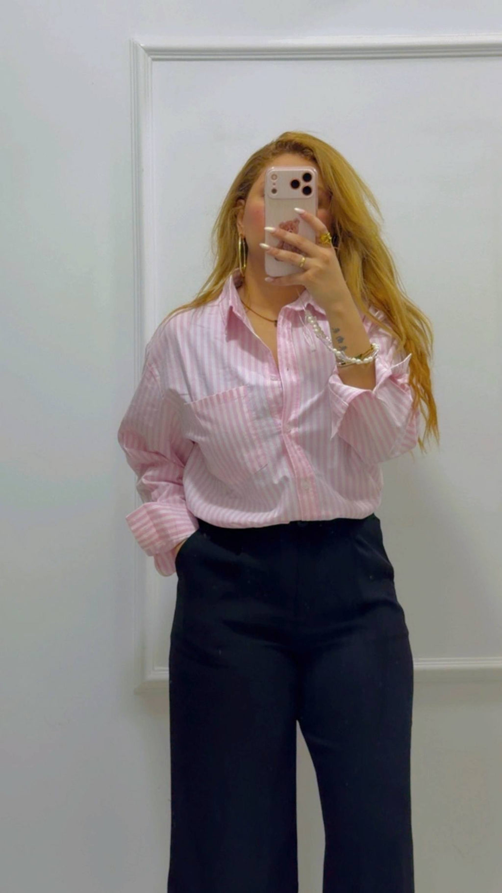 STRIPED GABARDINE SHIRT