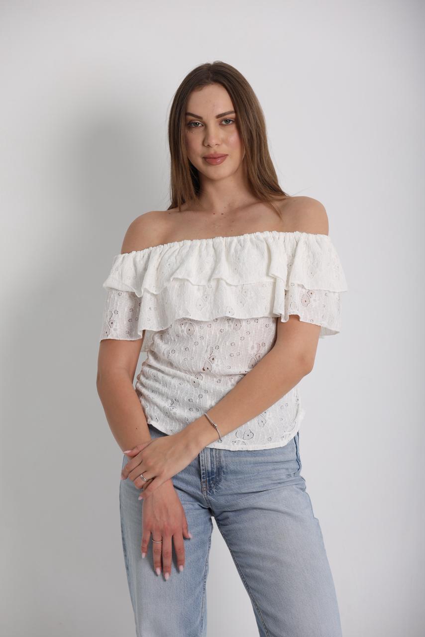 OFF SHOULDER LACE TOP