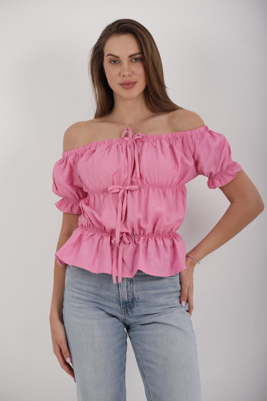 OFF SHOULDER LINEN TOP