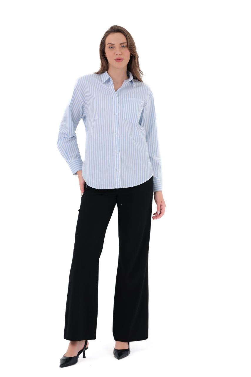 STRIPED GABARDINE SHIRT