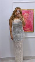 GEOMETRIC CROCHET COVER-UP